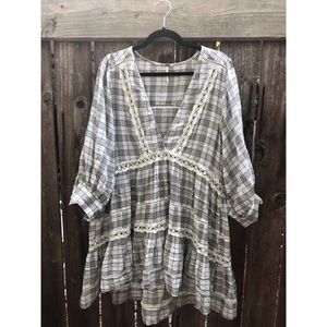 Free People Crochet Mini Dress